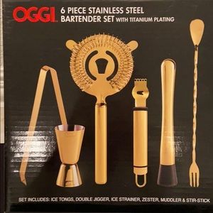NIB 6 piece bartender set